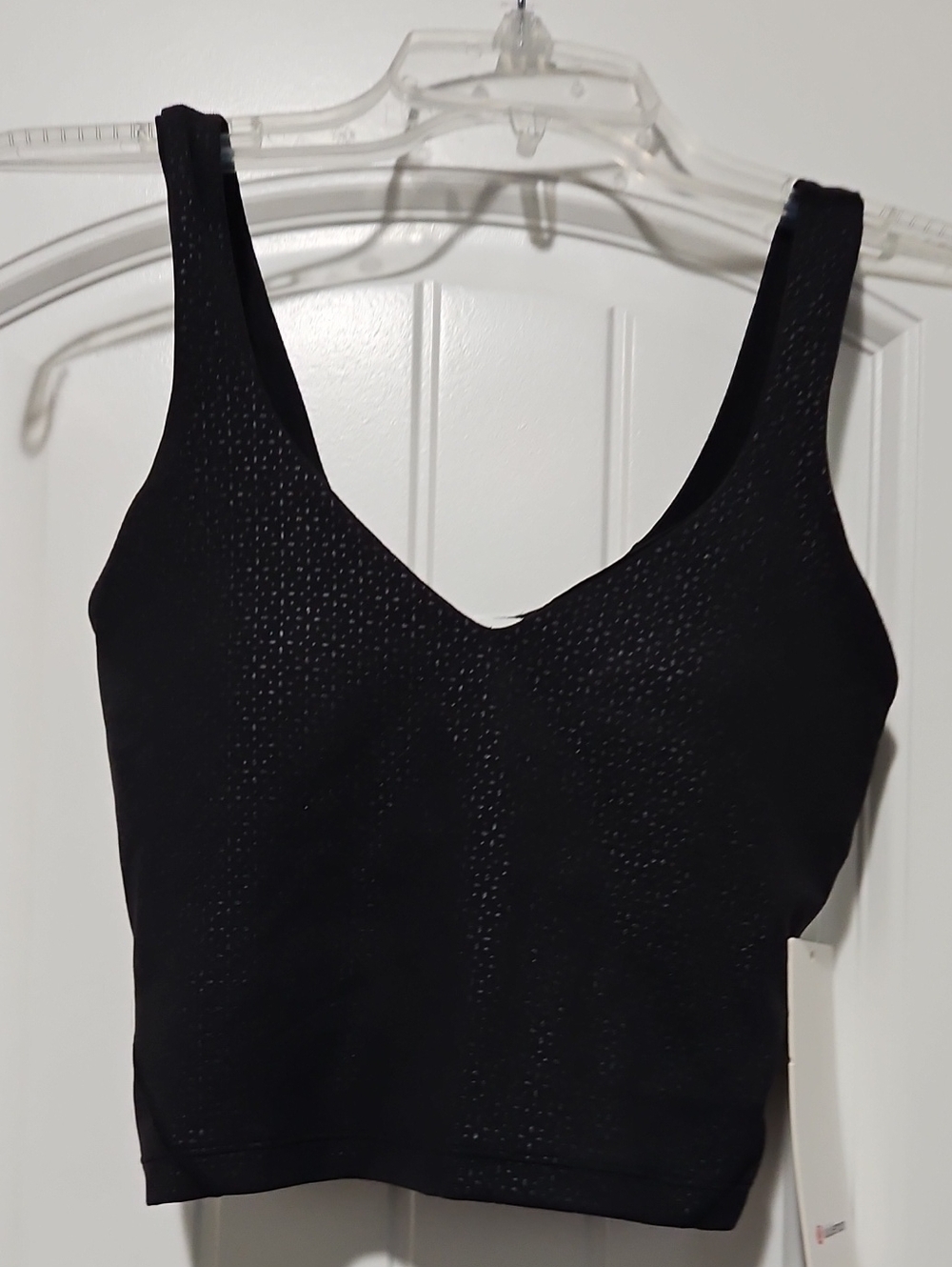 lululemon athletica Black Longline V-Neck Seamless Sports Bra Top